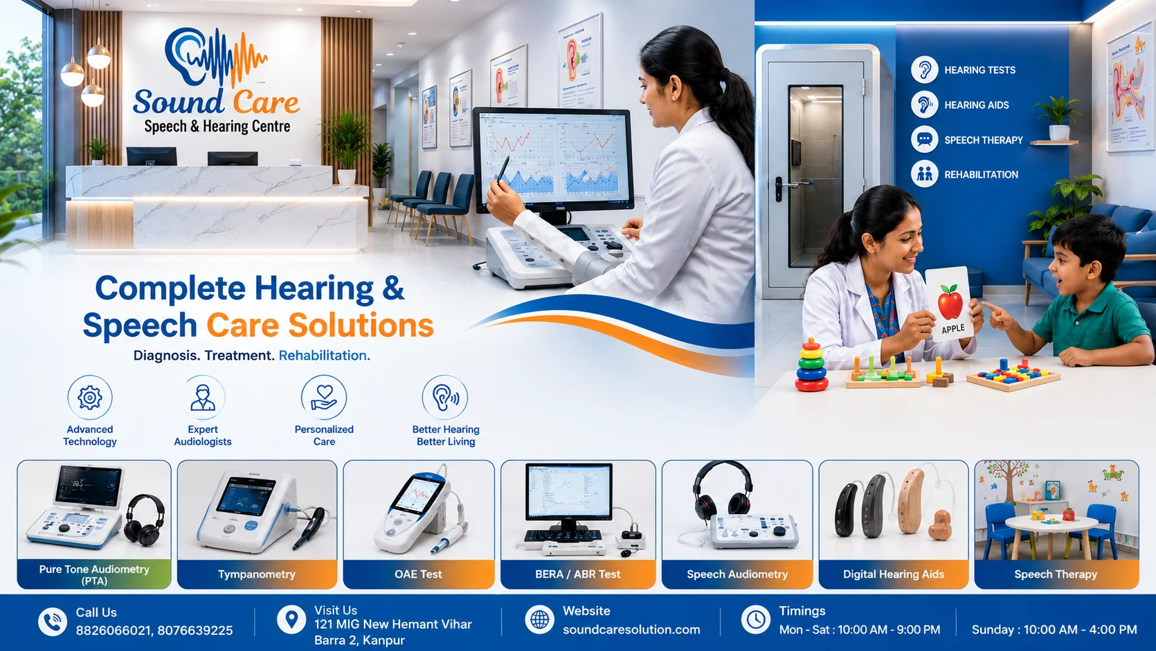 "Sound Care Speech & Hearing Centre - complete hearing and speech care solutions"
