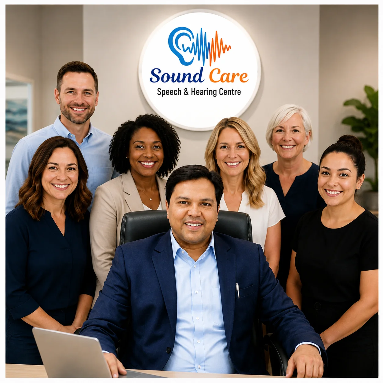 "Sound Care Speech & Hearing Centre team group photo"